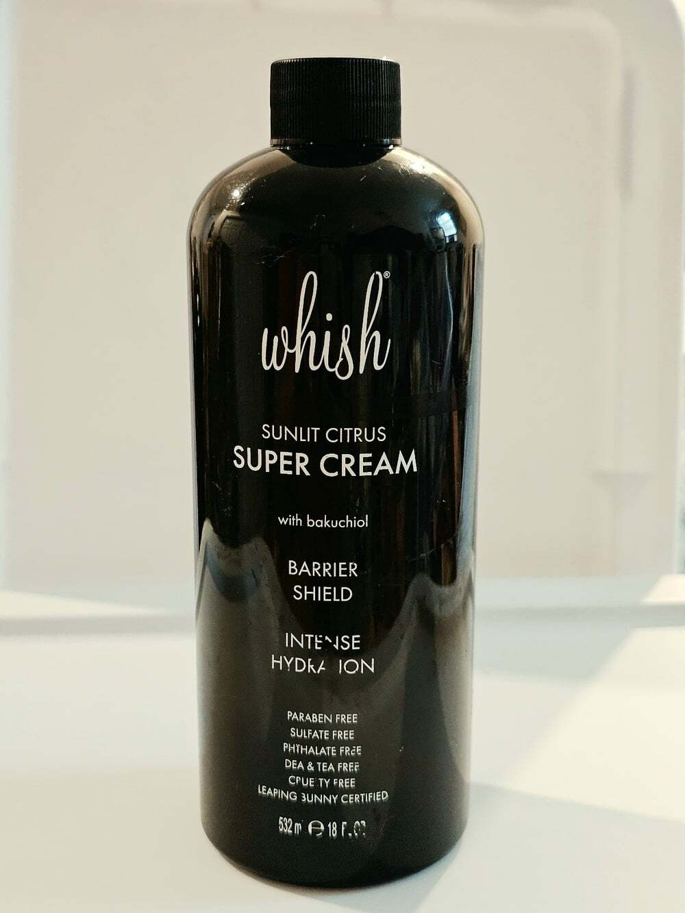 Whish Super Cream with Bakuchiol in the "Sunlit Citrus" scent